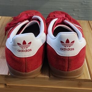 Adidas Red Suede Sneakers